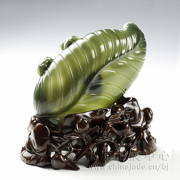 青玉-薄胎蕉叶洗