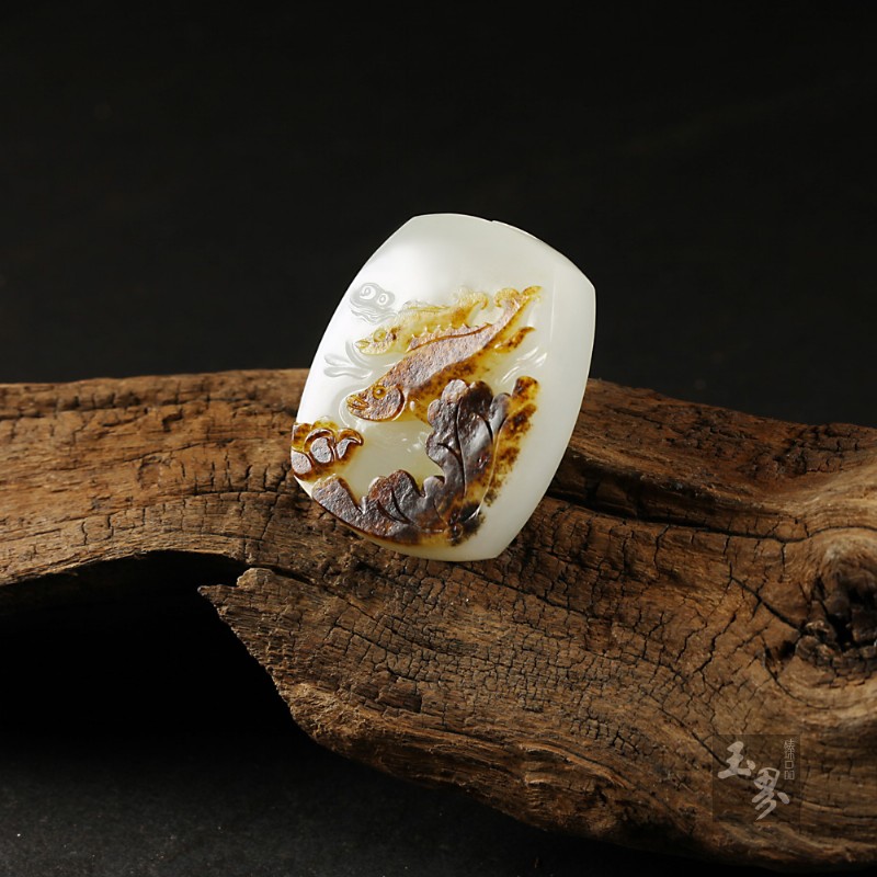 白玉子料牌-富贵有余