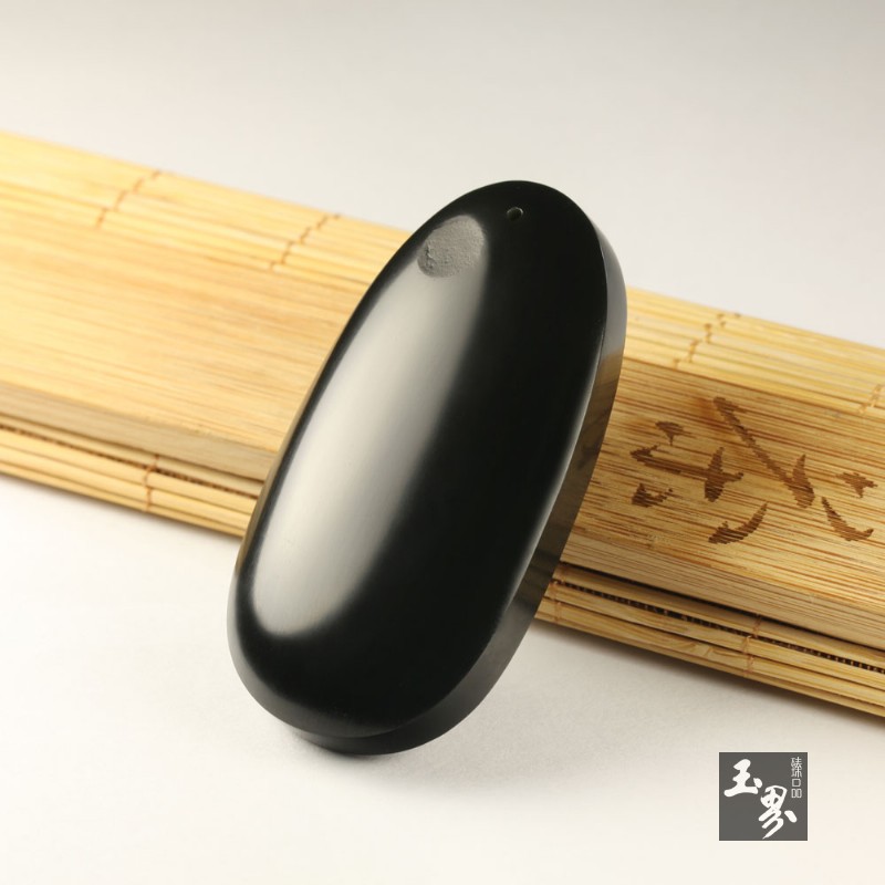 青玉子料把牌-国色天香