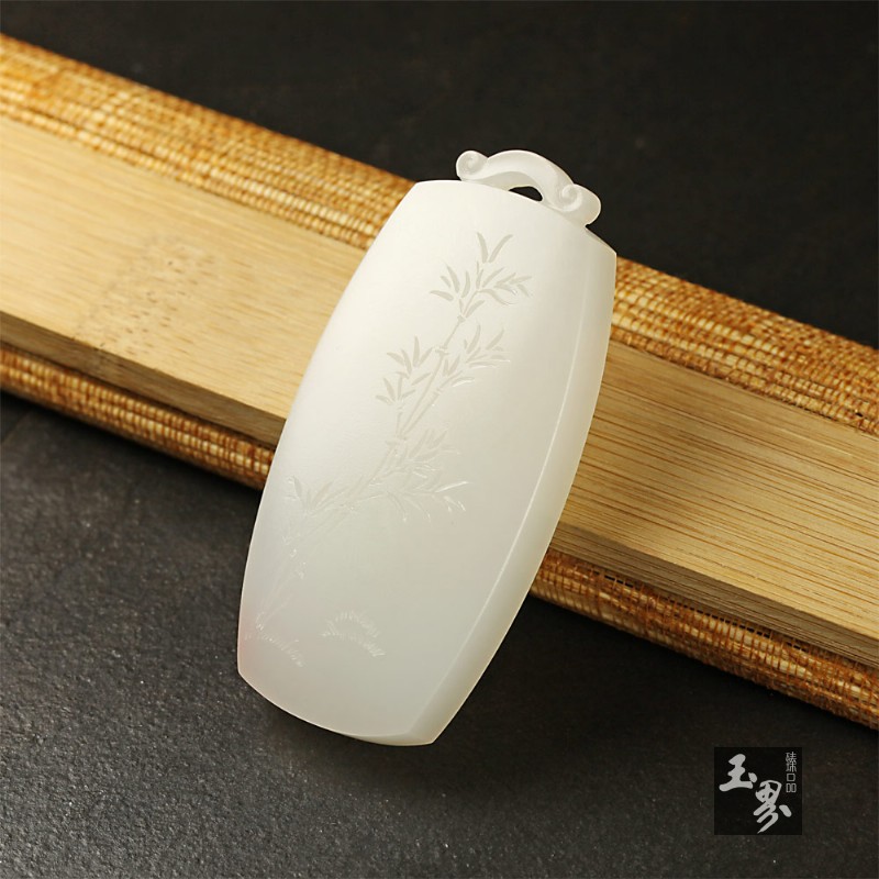 白玉牌-竹韵幽兰