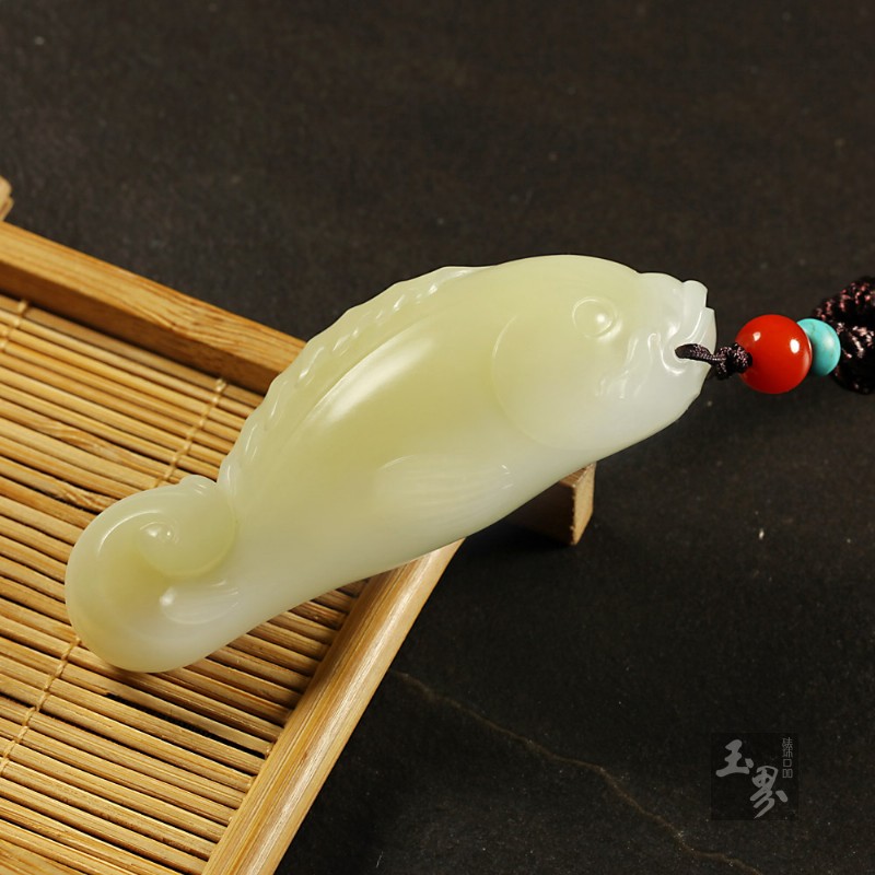 糖白玉小把件-富贵有余