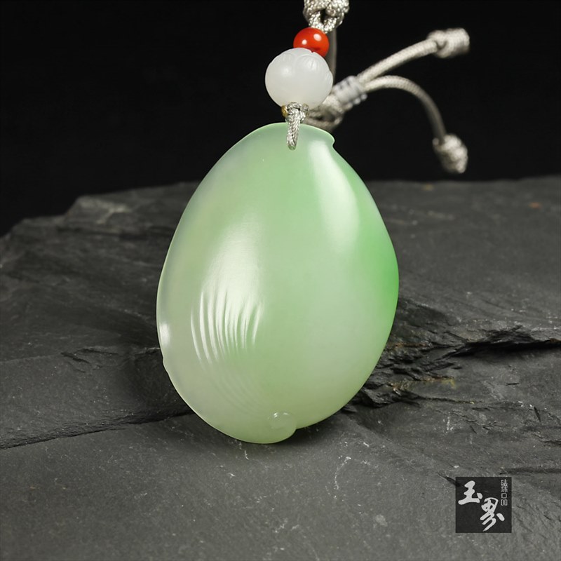 （翠青）白玉挂件-清修