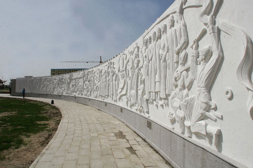 新疆和田玉文化墙