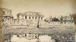1860年英法联军抢掠并火烧北京皇家园林圆明园