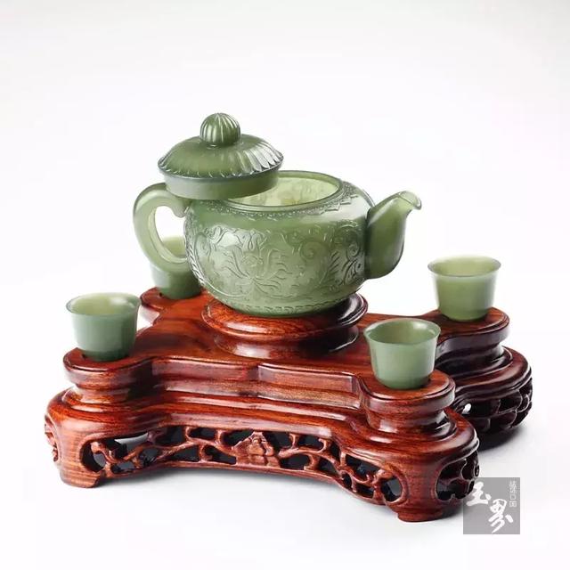 静茗清趣——和田玉茶具